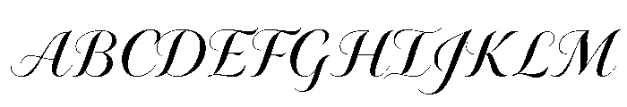 Novantique Script Regular Font UPPERCASE