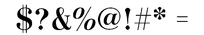 Novantique Serif Bold Font OTHER CHARS