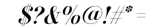 Novantique Serif Display Bold Italic Font OTHER CHARS