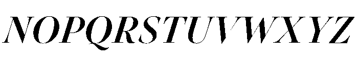 Novantique Serif Display Bold Italic Font UPPERCASE