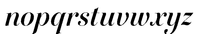 Novantique Serif Display Bold Italic Font LOWERCASE