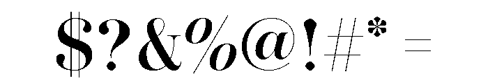 Novantique Serif Display Bold Font OTHER CHARS