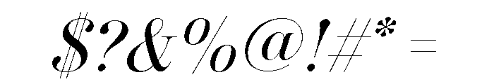 Novantique Serif Display Light Italic Font OTHER CHARS