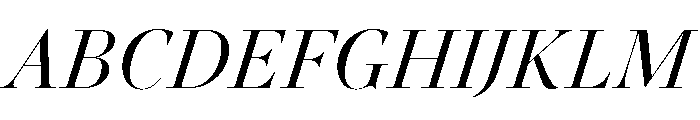 Novantique Serif Display Light Italic Font UPPERCASE