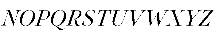 Novantique Serif Display Light Italic Font UPPERCASE