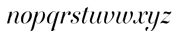 Novantique Serif Display Light Italic Font LOWERCASE