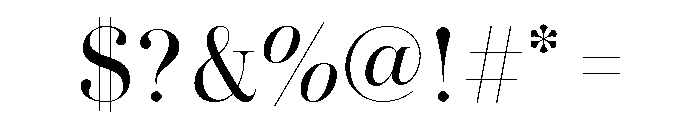 Novantique Serif Display Light Font OTHER CHARS
