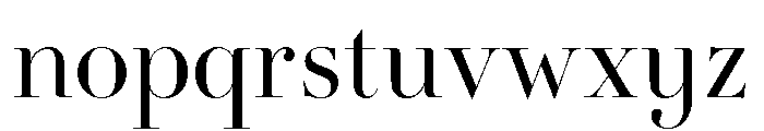 Novantique Serif Display Light Font LOWERCASE