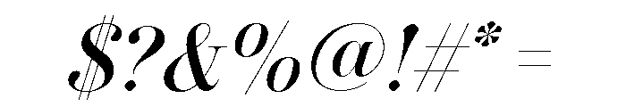 Novantique Serif Display Regular Italic Font OTHER CHARS