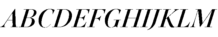 Novantique Serif Display Regular Italic Font UPPERCASE