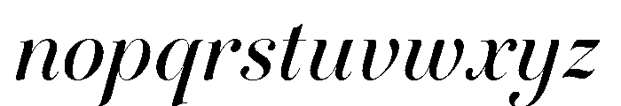 Novantique Serif Display Regular Italic Font LOWERCASE
