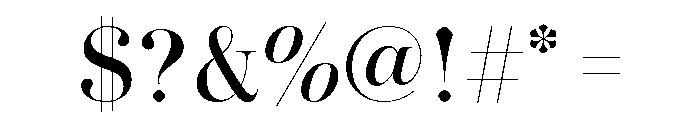 Novantique Serif Display Regular Font OTHER CHARS