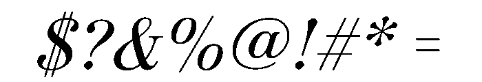 Novantique Serif Light Italic Font OTHER CHARS