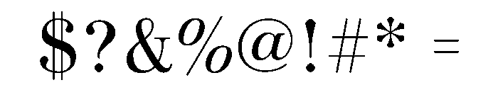 Novantique Serif Light Font OTHER CHARS
