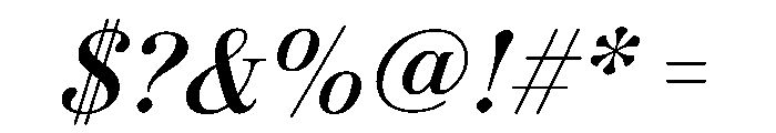 Novantique Serif Regular Italic Font OTHER CHARS