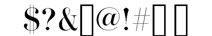 Novantique Serif Regular Swashes Font OTHER CHARS