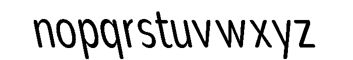 Nsai Pro Rounded Cm Bk Sla Font LOWERCASE