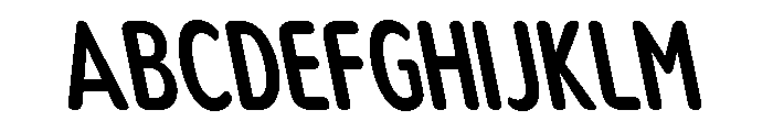 Nsai Pro Rounded Cm SmBd Sla Font UPPERCASE