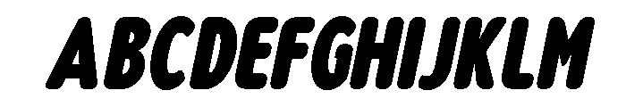 Nsai Pro Rounded Cm XBlk It Font UPPERCASE