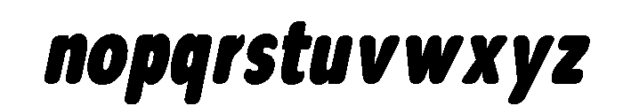 Nsai Pro Rounded Cm XBlk It Font LOWERCASE