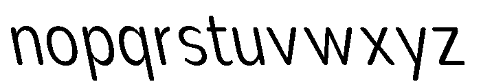 Nsai Pro Rounded Cn Lt Sla Font LOWERCASE