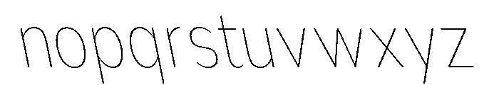 Nsai Pro Rounded Cn Th Sla Font LOWERCASE
