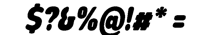 Nsai Pro Rounded Cn XBlk It Font OTHER CHARS