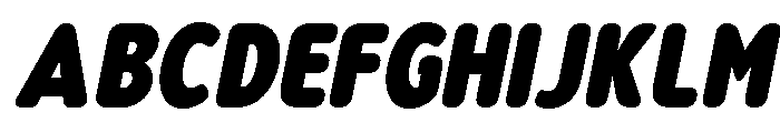 Nsai Pro Rounded Cn XBlk It Font UPPERCASE