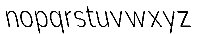 Nsai Pro Rounded Cn XLt Sla Font LOWERCASE