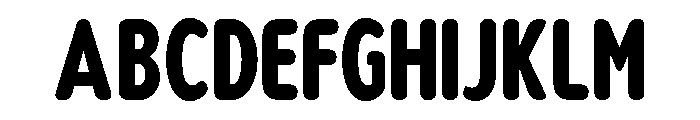 Nsai Pro Rounded Comp ExtBd Font UPPERCASE