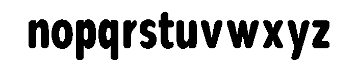 Nsai Pro Rounded Comp ExtBd Font LOWERCASE