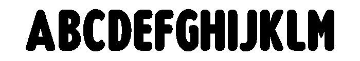 Nsai Pro Rounded Comp ExtBlk Font UPPERCASE