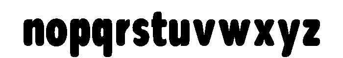 Nsai Pro Rounded Comp ExtBlk Font LOWERCASE