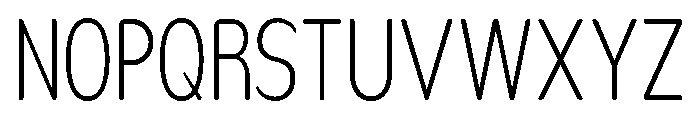 Nsai Pro Rounded Comp ExtLt Font UPPERCASE