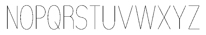 Nsai Pro Rounded Comp Hair Font UPPERCASE