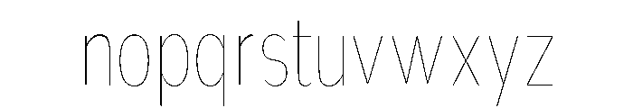 Nsai Pro Rounded Comp Hair Font LOWERCASE