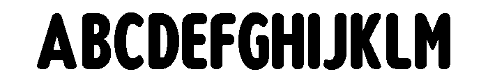 Nsai Pro Rounded Comp Heavy Font UPPERCASE