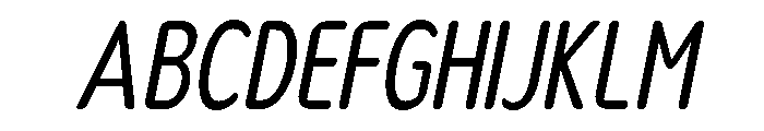 Nsai Pro Rounded Comp Ita Font UPPERCASE