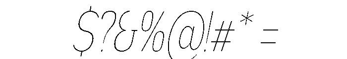Nsai Pro Rounded Comp Thin Ita Font OTHER CHARS