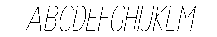 Nsai Pro Rounded Comp Thin Ita Font UPPERCASE
