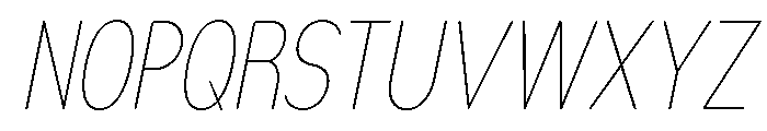 Nsai Pro Rounded Comp Thin Ita Font UPPERCASE
