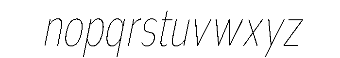 Nsai Pro Rounded Comp Thin Ita Font LOWERCASE