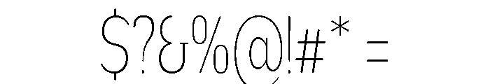 Nsai Pro Rounded Comp UltLt Font OTHER CHARS