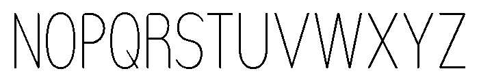 Nsai Pro Rounded Comp UltLt Font UPPERCASE