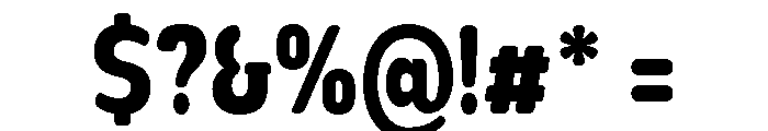 Nsai Pro Rounded Cond ExtBd Font OTHER CHARS