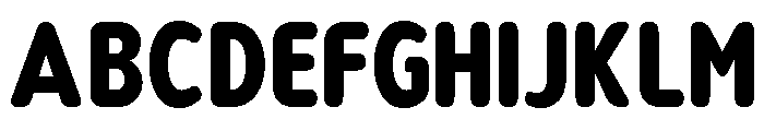 Nsai Pro Rounded Cond ExtBd Font UPPERCASE