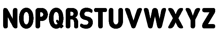 Nsai Pro Rounded Cond ExtBd Font UPPERCASE