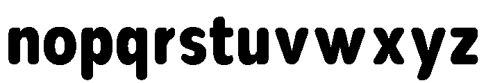 Nsai Pro Rounded Cond ExtBd Font LOWERCASE