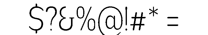 Nsai Pro Rounded Cond ExtLt Font OTHER CHARS