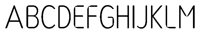 Nsai Pro Rounded Cond ExtLt Font UPPERCASE
